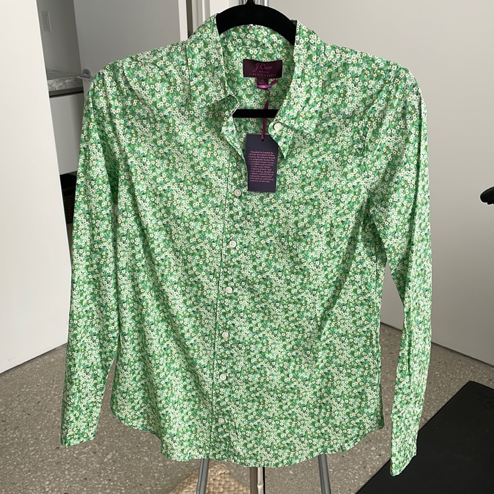 Jcrew Liberty Fabric button down shirt